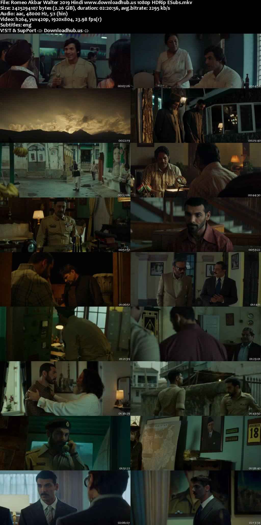 Romeo Akbar Walter 2019 Hindi Movie DD5.1 1080p 720p 480p HDRip ESubs x264 HEVC Romeo Akbar Walter 2019 Hindi Movie DD5.1 1080p 720p 480p HDRip ESubs x264 HEVC