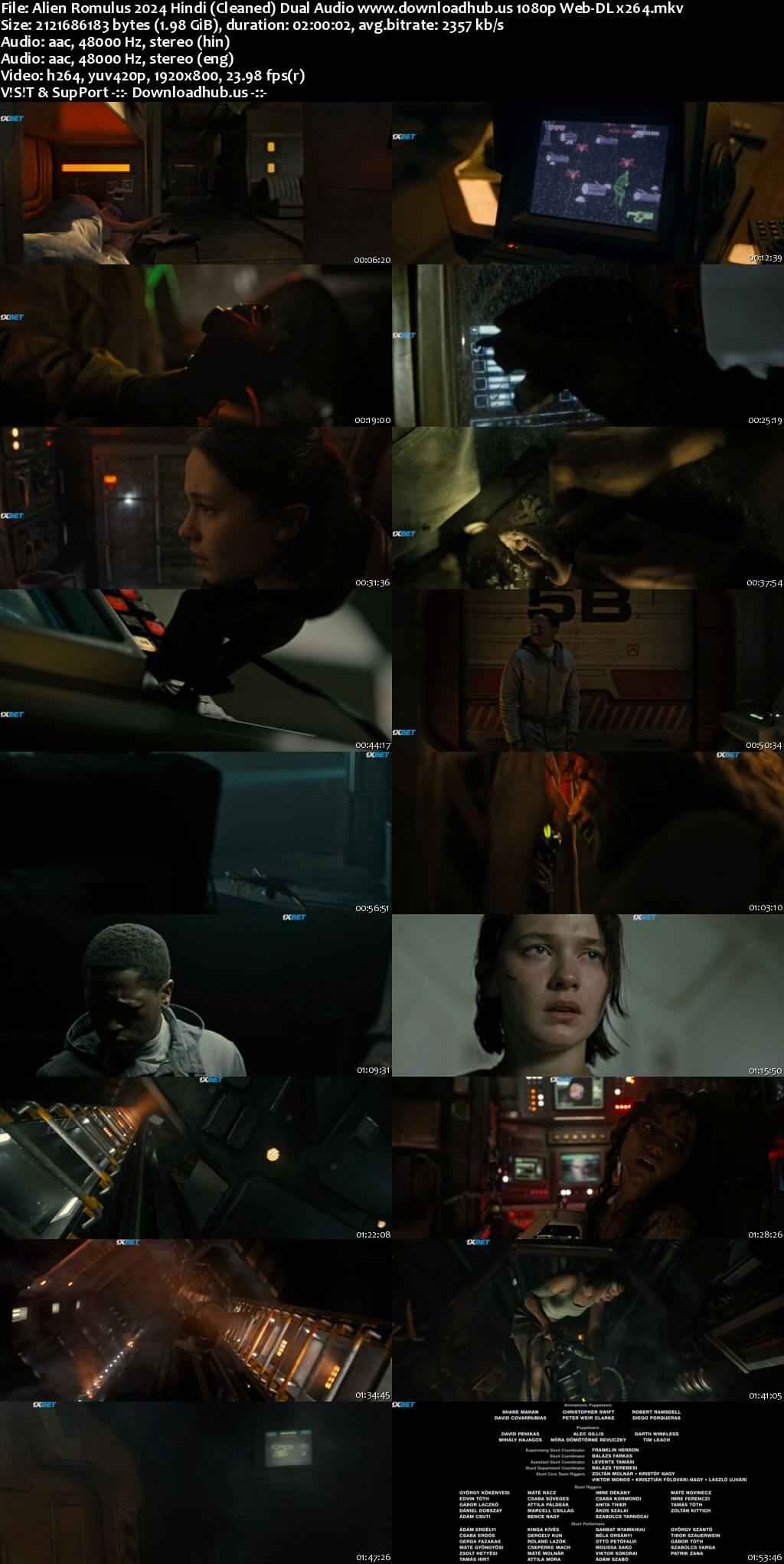 Alien: Romulus 2024 Hindi (Cleaned) Dual Audio Movie DD2.0 1080p 720p 480p Web-DL x264 HEVC Alien: Romulus 2024 Hindi (Cleaned) Dual Audio Movie DD2.0 1080p 720p 480p Web-DL x264 HEVC