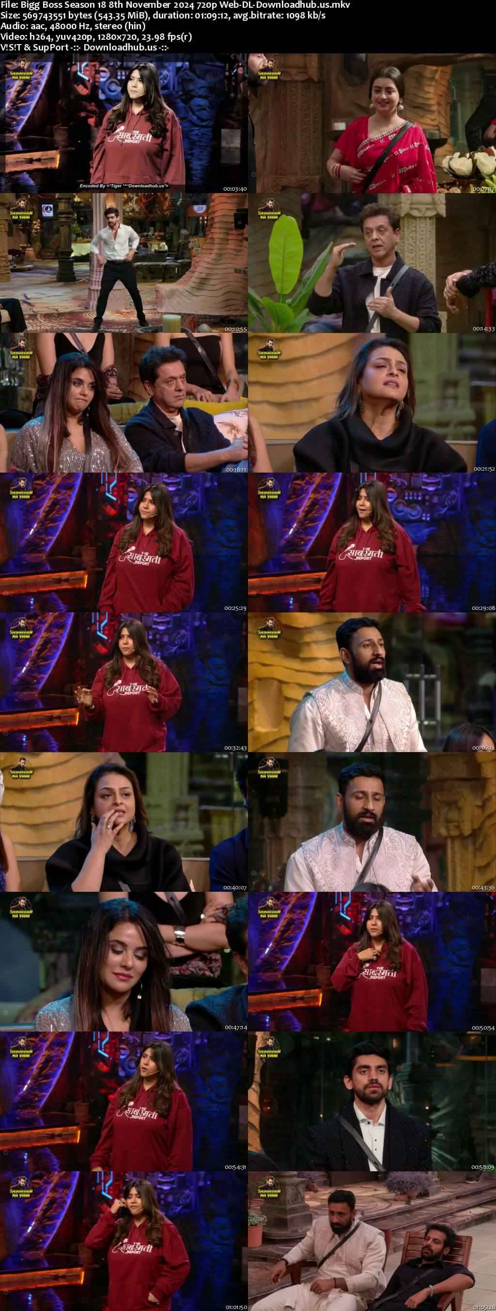 Bigg Boss Season 18 8 November 2024 Episode 34 Web-DL 720p 480p Bigg Boss Season 18 8 November 2024 Episode 34 Web-DL 720p 480p