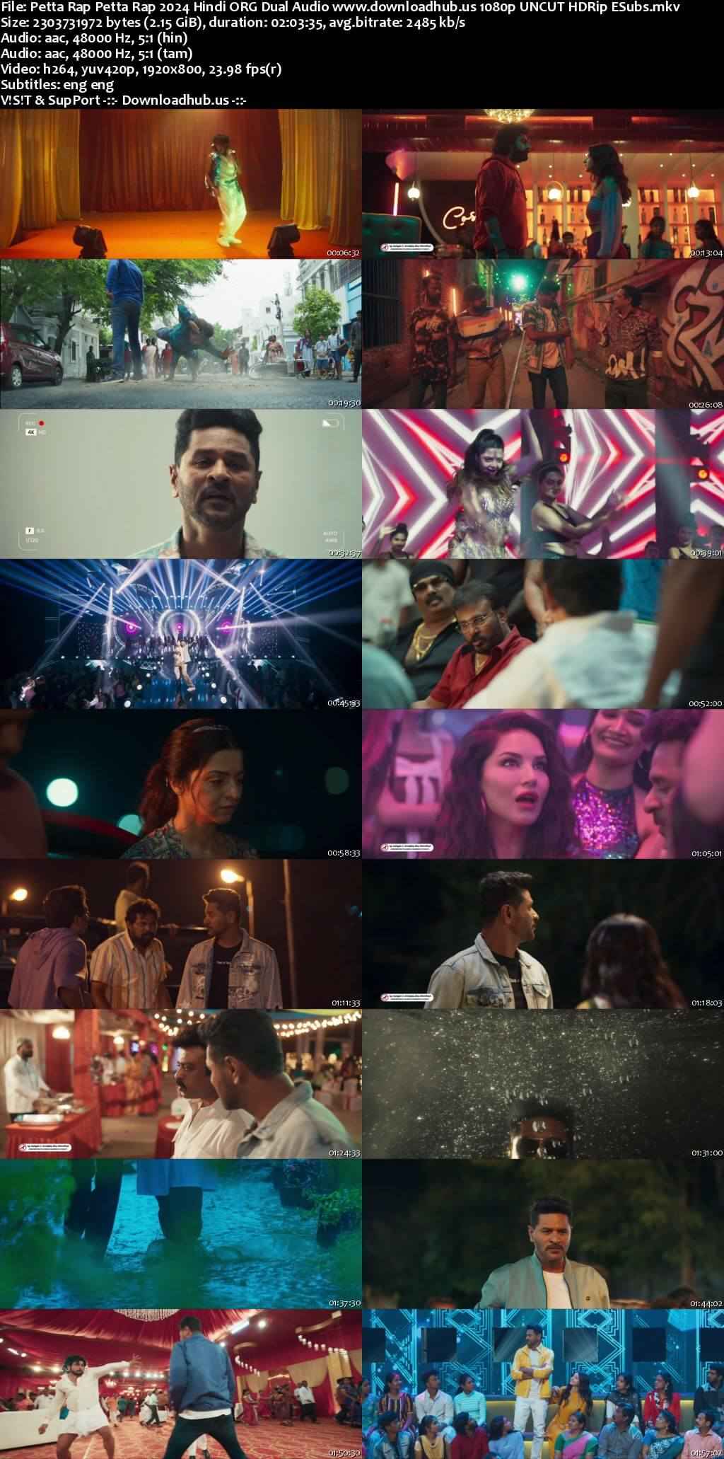 Petta Rap 2024 Hindi ORG Dual Audio Movie DD5.1 1080p 720p 480p UNCUT HDRip ESubs x264 HEVC