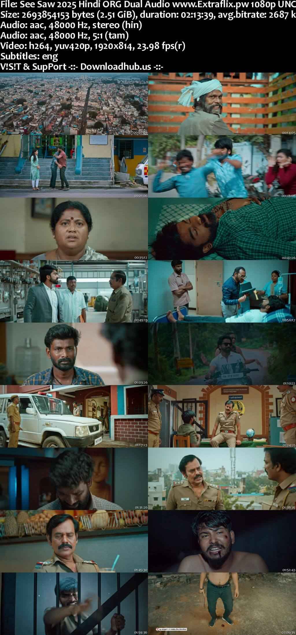 See Saw 2025 Hindi ORG Dual Audio Movie DD2.0 1080p 720p 480p UNCUT HDRip ESubs x264 HEVC