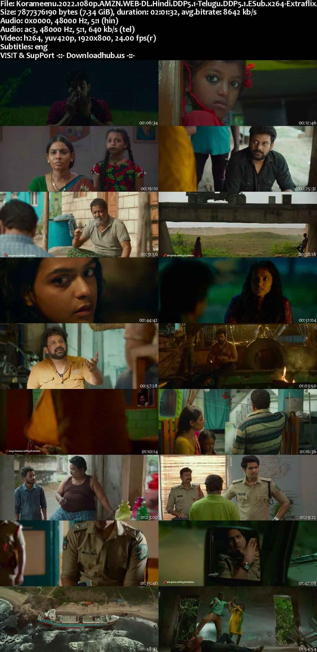 Korameenu 2022 Hindi ORG Dual Audio Movie DD5.1 1080p 720p 480p UNCUT HDRip ESubs x264 HEVC Korameenu 2022 Hindi ORG Dual Audio Movie DD5.1 1080p 720p 480p UNCUT HDRip ESubs x264 HEVC