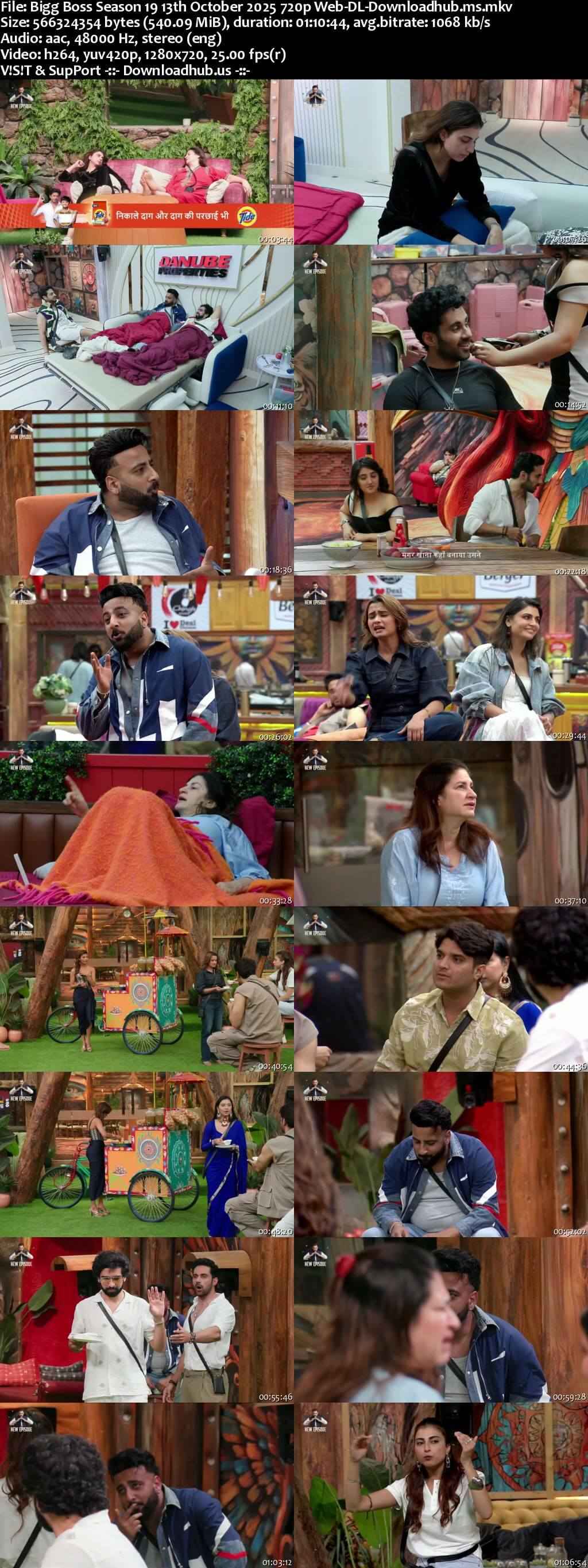 Bigg Boss Season 19 13 October 2025 Episode 51 Web-DL 720p 480p Bigg Boss Season 19 13 October 2025 Episode 51 Web-DL 720p 480p