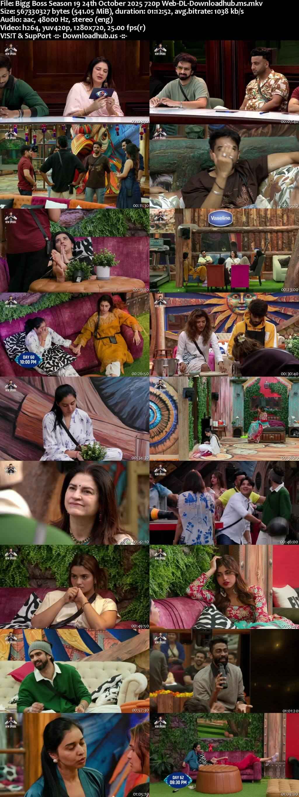 Bigg Boss Season 19 24 October 2025 Episode 62 Web-DL 720p 480p Bigg Boss Season 19 24 October 2025 Episode 62 Web-DL 720p 480p