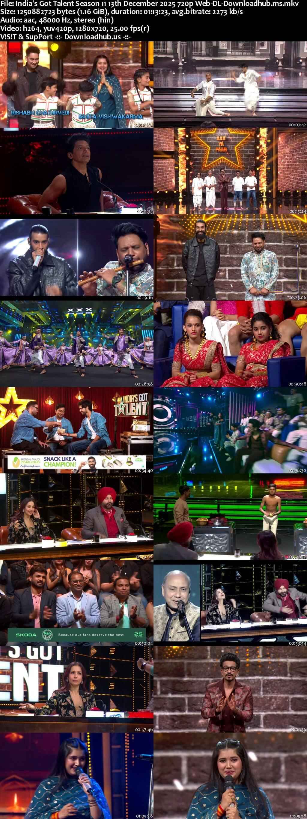 India's Got Talent Season 11 13 December 2025 Episode 21 Web-DL 720p 480p India's Got Talent Season 11 13 December 2025 Episode 21 Web-DL 720p 480p