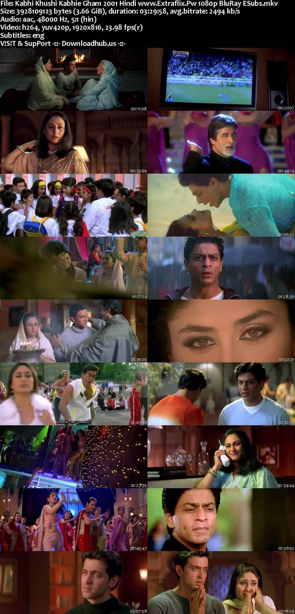 Kabhi Khushi Kabhie Gham 2001 Hindi Movie DD5.1 4k 1080p 720p 480p BluRay ESubs x264 HEVC Kabhi Khushi Kabhie Gham 2001 Hindi Movie DD5.1 4k 1080p 720p 480p BluRay ESubs x264 HEVC