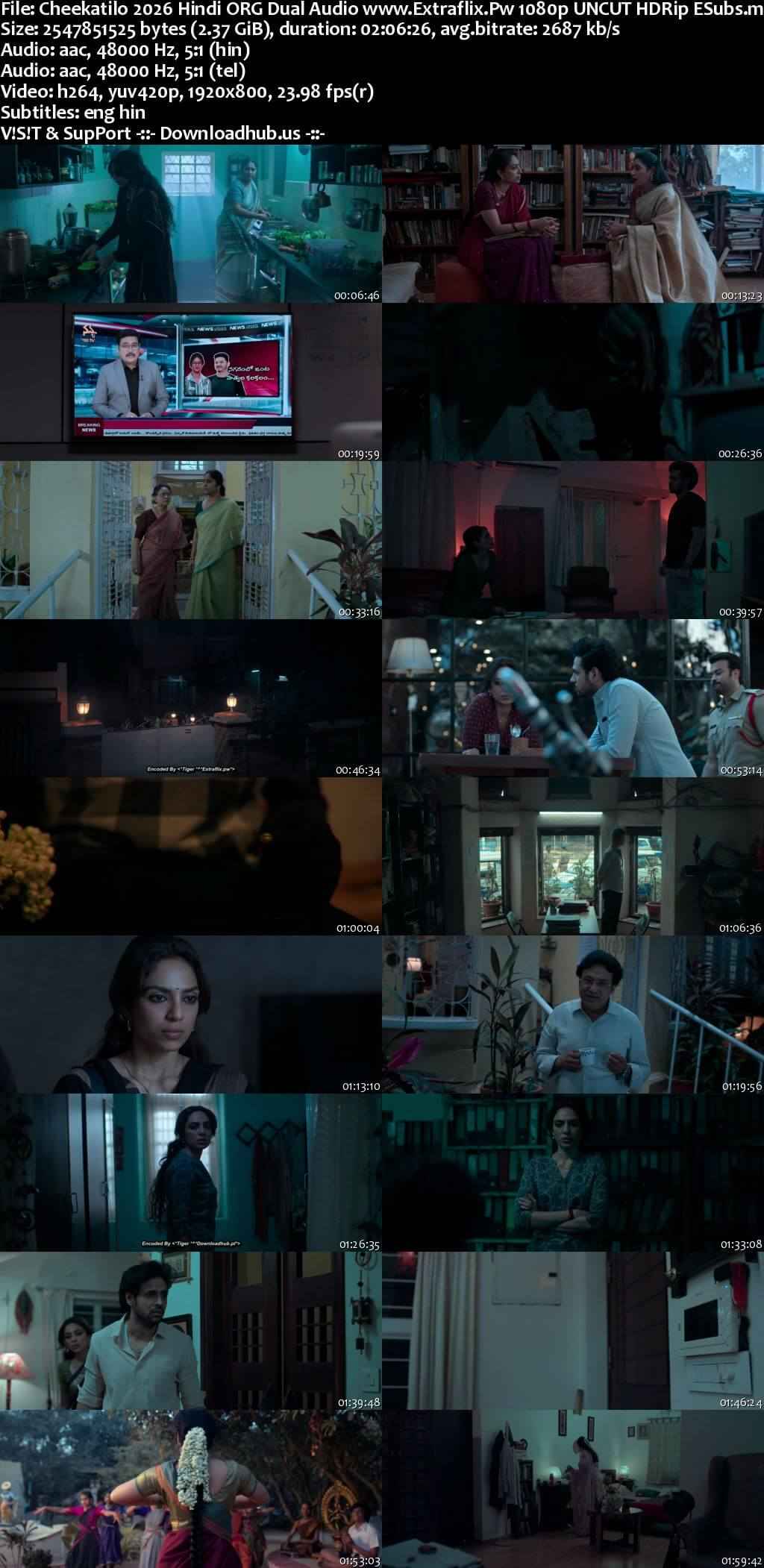 Cheekatilo 2026 Hindi ORG Dual Audio Movie DD5.1 4k 1080p 720p 480p UNCUT HDRip ESubs x264 HEVC