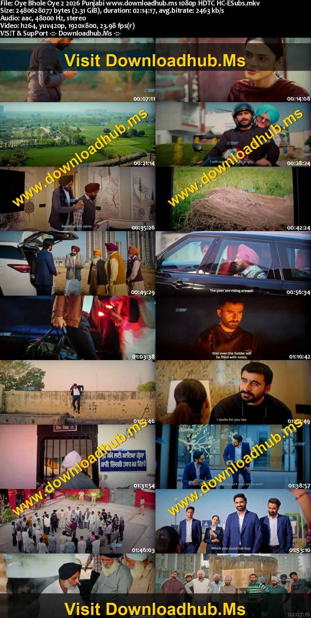 Oye Bhole Oye 2 2026 Punjabi Movie 1080p 720p 480p HDTC HC-ESubs x264 HEVC Oye Bhole Oye 2 2026 Punjabi Movie 1080p 720p 480p HDTC HC-ESubs x264 HEVC