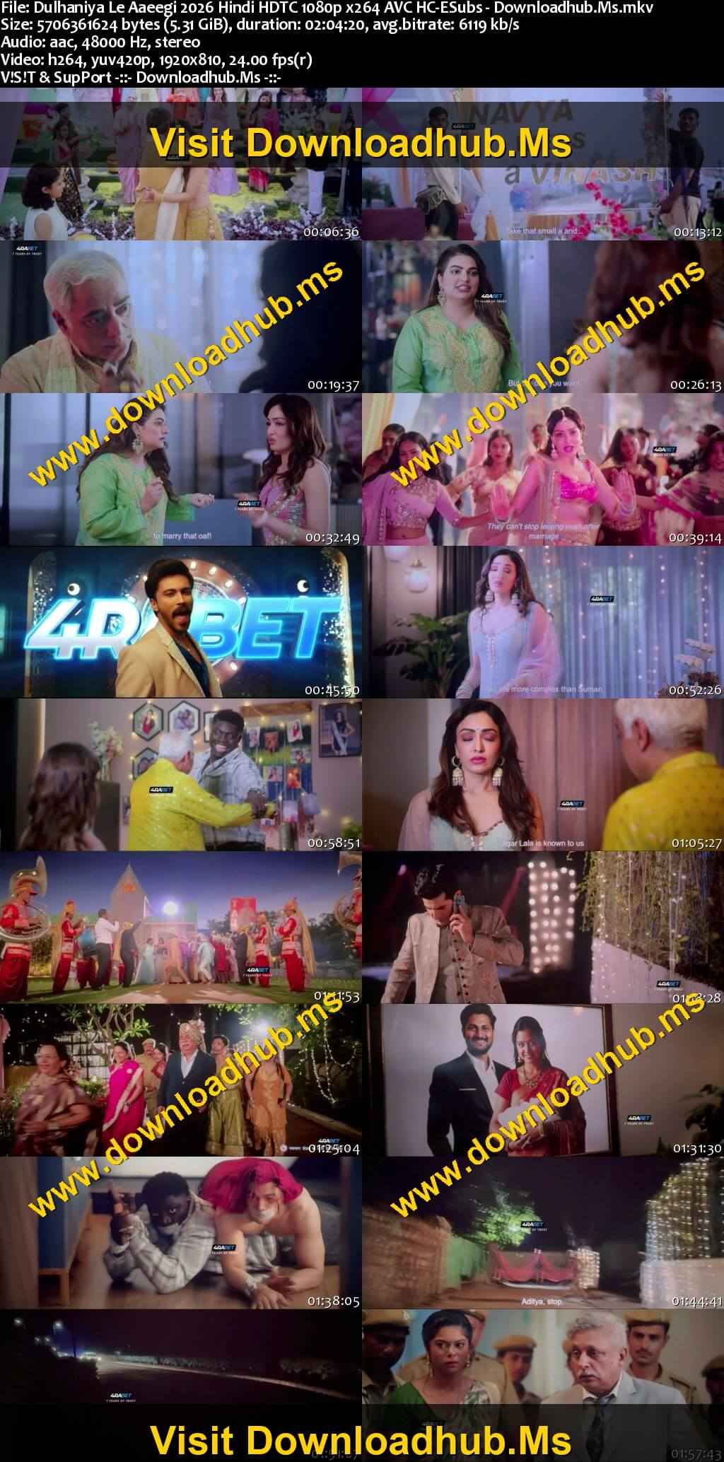 Dulhaniya Le Aaeegi 2026 Hindi Movie 1080p 720p 480p HDTC HC-ESubs x264 HEVC Dulhaniya Le Aaeegi 2026 Hindi Movie 1080p 720p 480p HDTC HC-ESubs x264 HEVC
