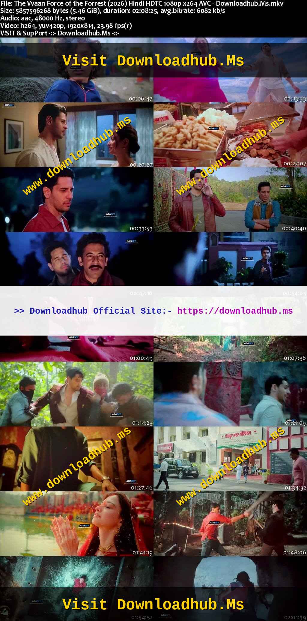 The Vvaan: Force of the Forrest 2026 Hindi Movie 1080p 720p 480p HDTC x264 HEVC