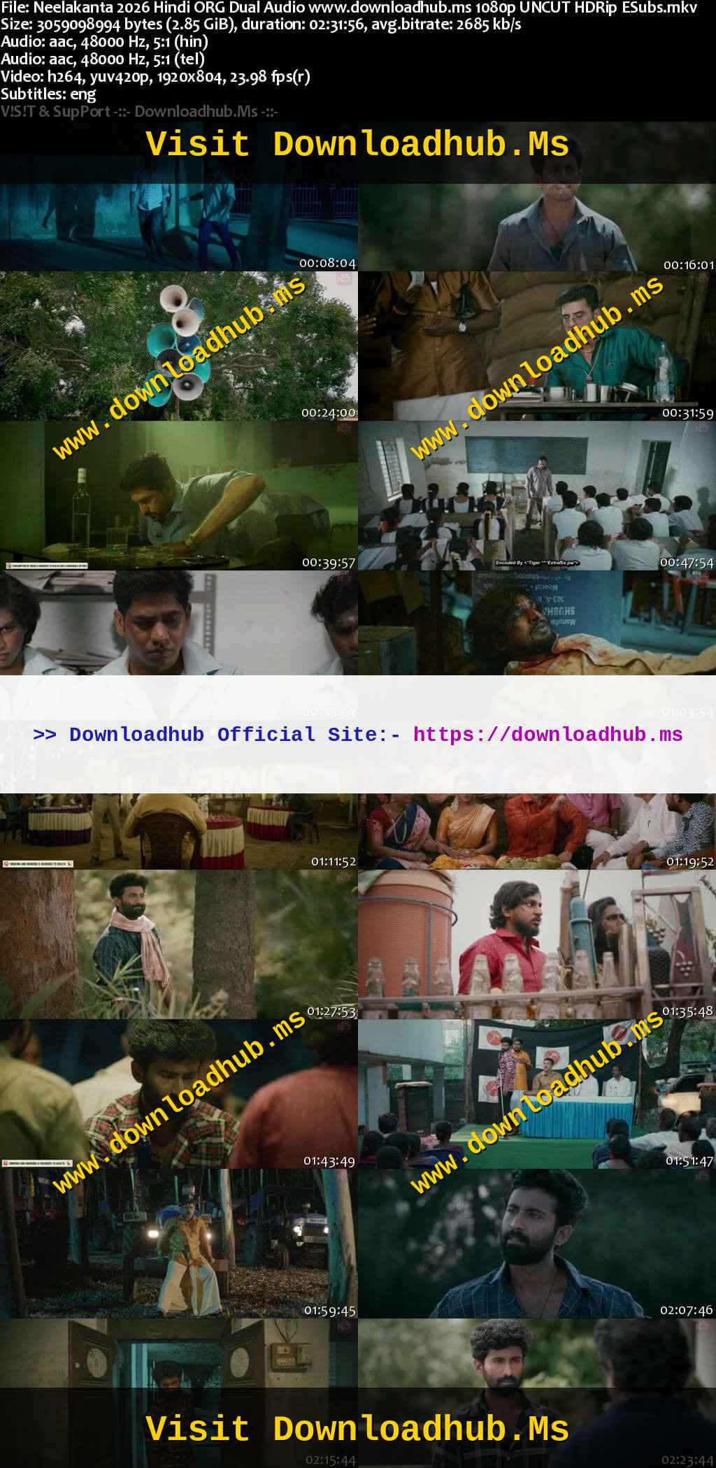 Neelakanta 2026 Hindi ORG Dual Audio Movie DD5.1 1080p 720p 480p UNCUT HDRip ESubs HEVC Neelakanta 2026 Hindi ORG Dual Audio Movie DD5.1 1080p 720p 480p UNCUT HDRip ESubs x264 HEVC